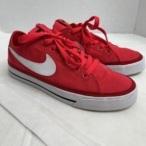 Nike Red Sneakers Classic Low-Top Design